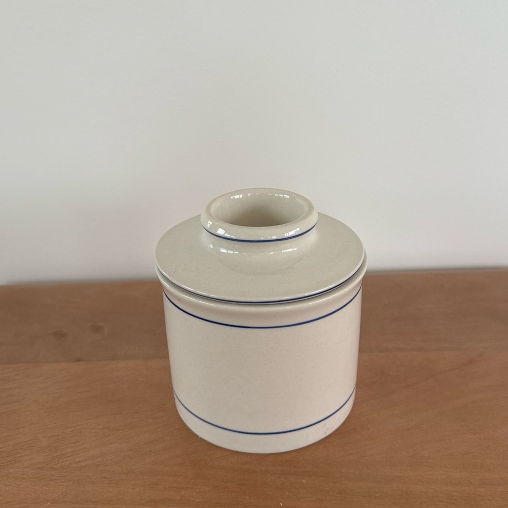 Norpro Glazed Stoneware Butter Keeper - Picture 5 of 11